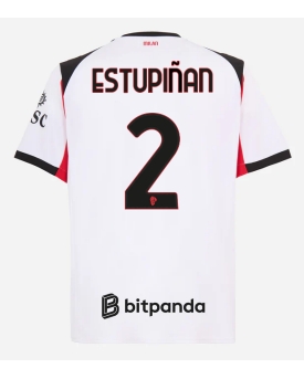 Billige Fotballdrakt AC Milan Pervis Estupinan #2 Replika Bortedrakt 2025-26 Kortermet Billige Fotballdrakt AC Milan Pervis Estupinan #2 Replika Bortedrakt 2025-26 Kortermet